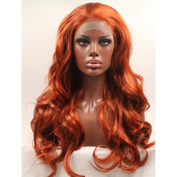 Discount 20 Inches Colorful Lace Front Curly Wigs Without Bangs
